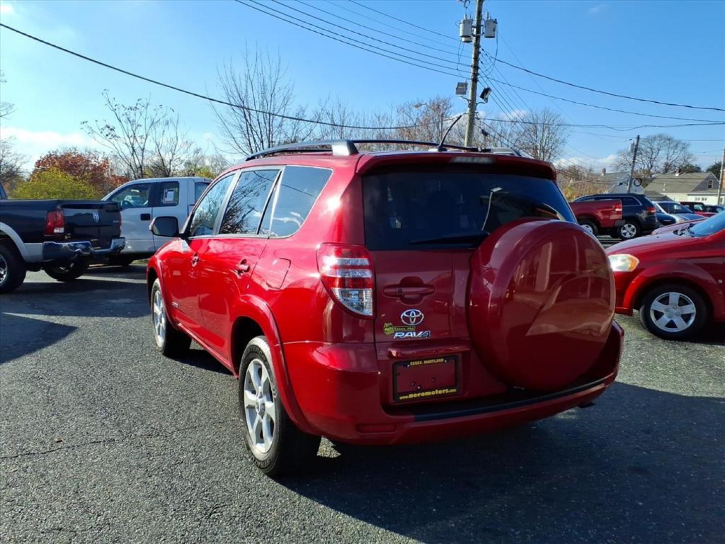 2012 Barcelona Red Metallic Toyota RAV4 Limited (2T3DF4DV6CW) with an 2.5L 4 Cylinder Sequential Fuel Injection engine, AT 4WD transmission, located at 50 Eastern Blvd., Essex, MD, 21221, (410) 686-3444, 39.304367, -76.484947 - Photo#2