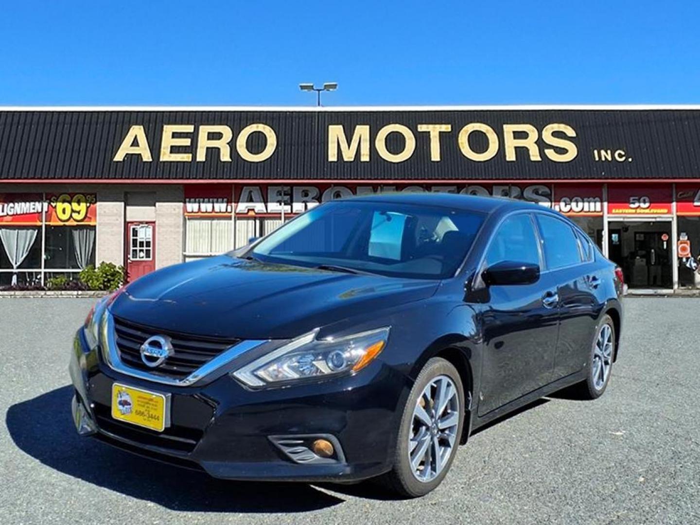2016 Super Black Nissan Altima 2.5 SR (1N4AL3AP4GC) with an 2.5L 2.5L I4 182hp 180ft. lbs. Sequential-Port F.I. engine, CVT transmission, located at 50 Eastern Blvd., Essex, MD, 21221, (410) 686-3444, 39.304367, -76.484947 - Photo#0