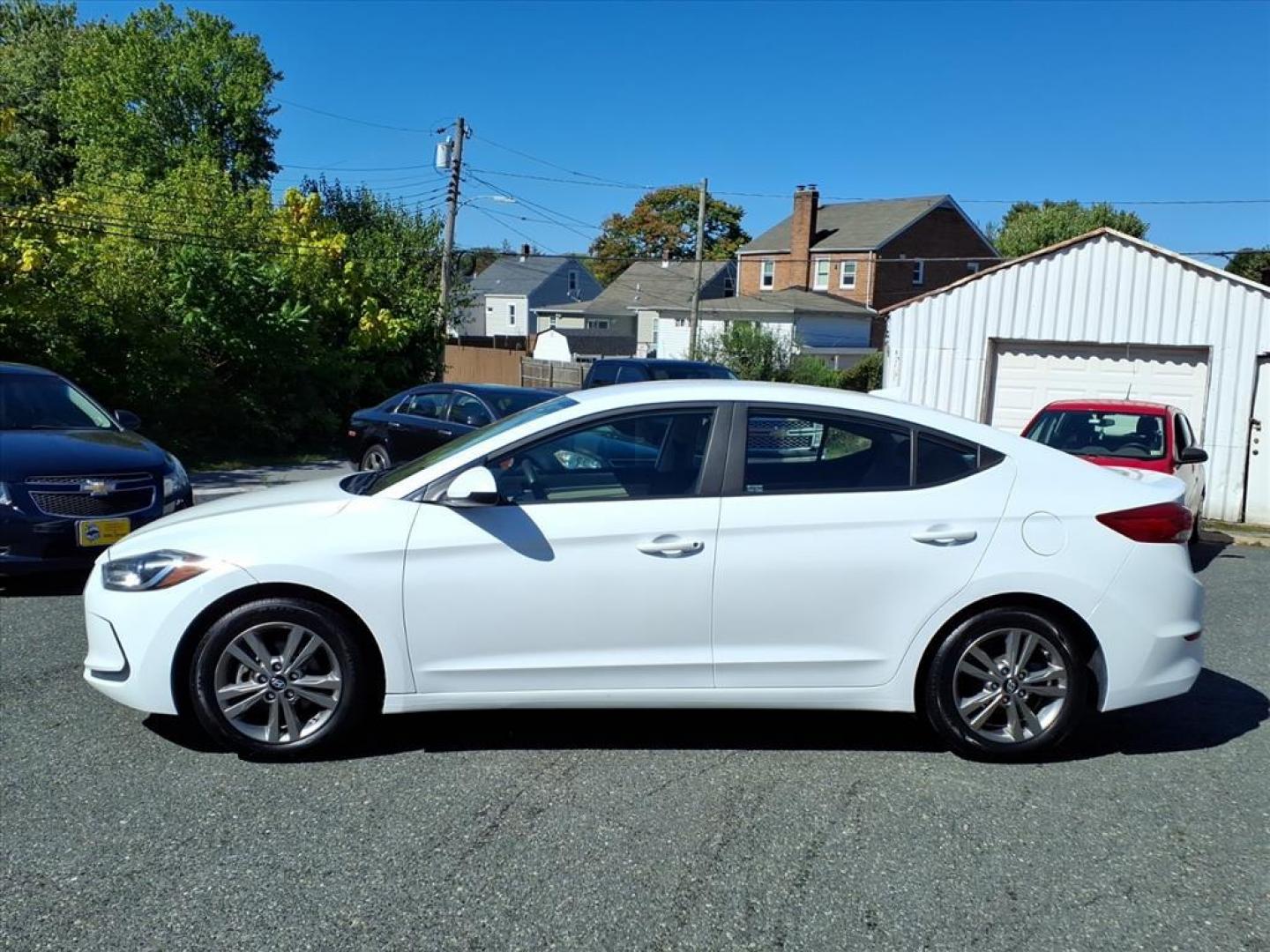 2017 Quartz White Pearl Hyundai ELANTRA Value Edition (5NPD84LF0HH) with an 2.0L Nu 2.0L I4 147hp 132ft. lbs. Sequential-Port F.I. engine, 6-Speed Shiftable Automatic transmission, located at 50 Eastern Blvd., Essex, MD, 21221, (410) 686-3444, 39.304367, -76.484947 - Photo#1