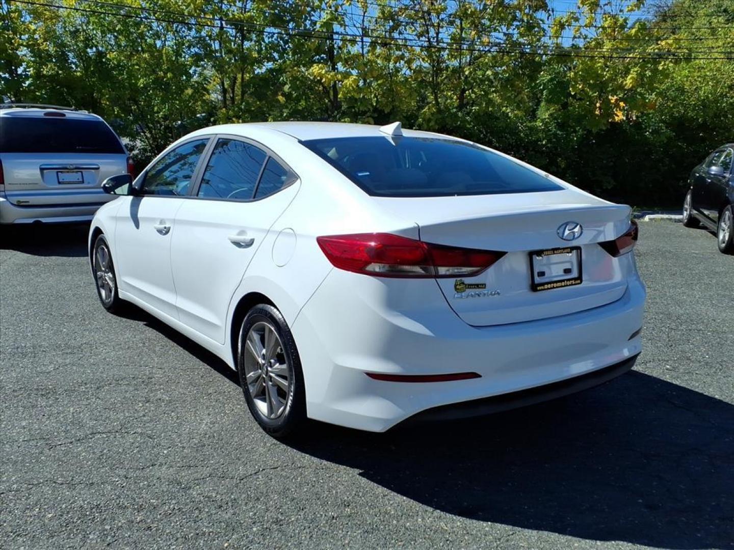 2017 Quartz White Pearl Hyundai ELANTRA Value Edition (5NPD84LF0HH) with an 2.0L Nu 2.0L I4 147hp 132ft. lbs. Sequential-Port F.I. engine, 6-Speed Shiftable Automatic transmission, located at 50 Eastern Blvd., Essex, MD, 21221, (410) 686-3444, 39.304367, -76.484947 - Photo#2