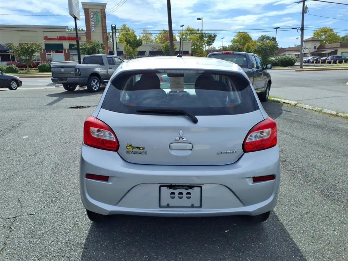 2017 Starlight Silver Mitsubishi Mirage ES (ML32A3HJ4HH) with an 1.2L 1.2L I3 78hp 74ft. lbs. Sequential-Port F.I. engine, CVT transmission, located at 50 Eastern Blvd., Essex, MD, 21221, (410) 686-3444, 39.304367, -76.484947 - Photo#3
