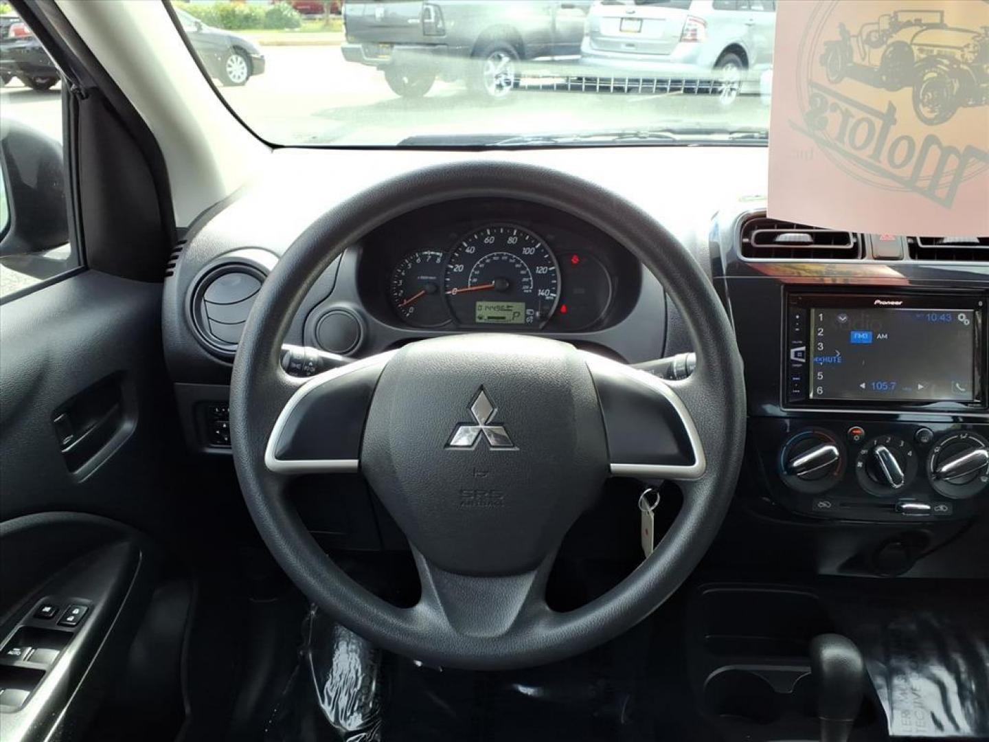 2017 Starlight Silver Mitsubishi Mirage ES (ML32A3HJ4HH) with an 1.2L 1.2L I3 78hp 74ft. lbs. Sequential-Port F.I. engine, CVT transmission, located at 50 Eastern Blvd., Essex, MD, 21221, (410) 686-3444, 39.304367, -76.484947 - Photo#13