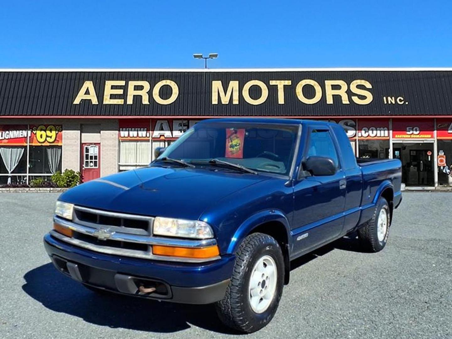 2003 Indigo Blue Metallic Chevrolet S-10 LS (1GCDT19X238) with an 4.3L 6 Cylinder Fuel Injected engine, Automatic transmission, located at 50 Eastern Blvd., Essex, MD, 21221, (410) 686-3444, 39.304367, -76.484947 - Photo#0