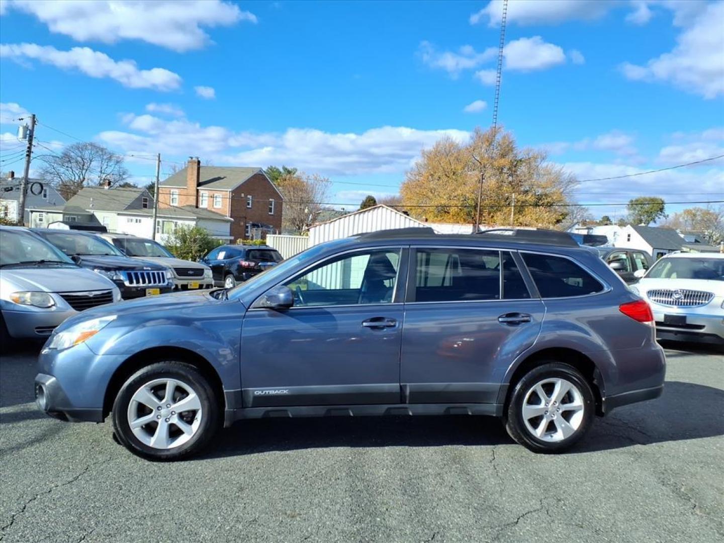 2014 Deep Indigo Pearl Subaru Outback 2.5i Premium (4S4BRCDC1E3) with an 2.5L 4 Cylinder Sequential-Port F.I. engine, 4CYL AWD transmission, located at 50 Eastern Blvd., Essex, MD, 21221, (410) 686-3444, 39.304367, -76.484947 - Photo#1