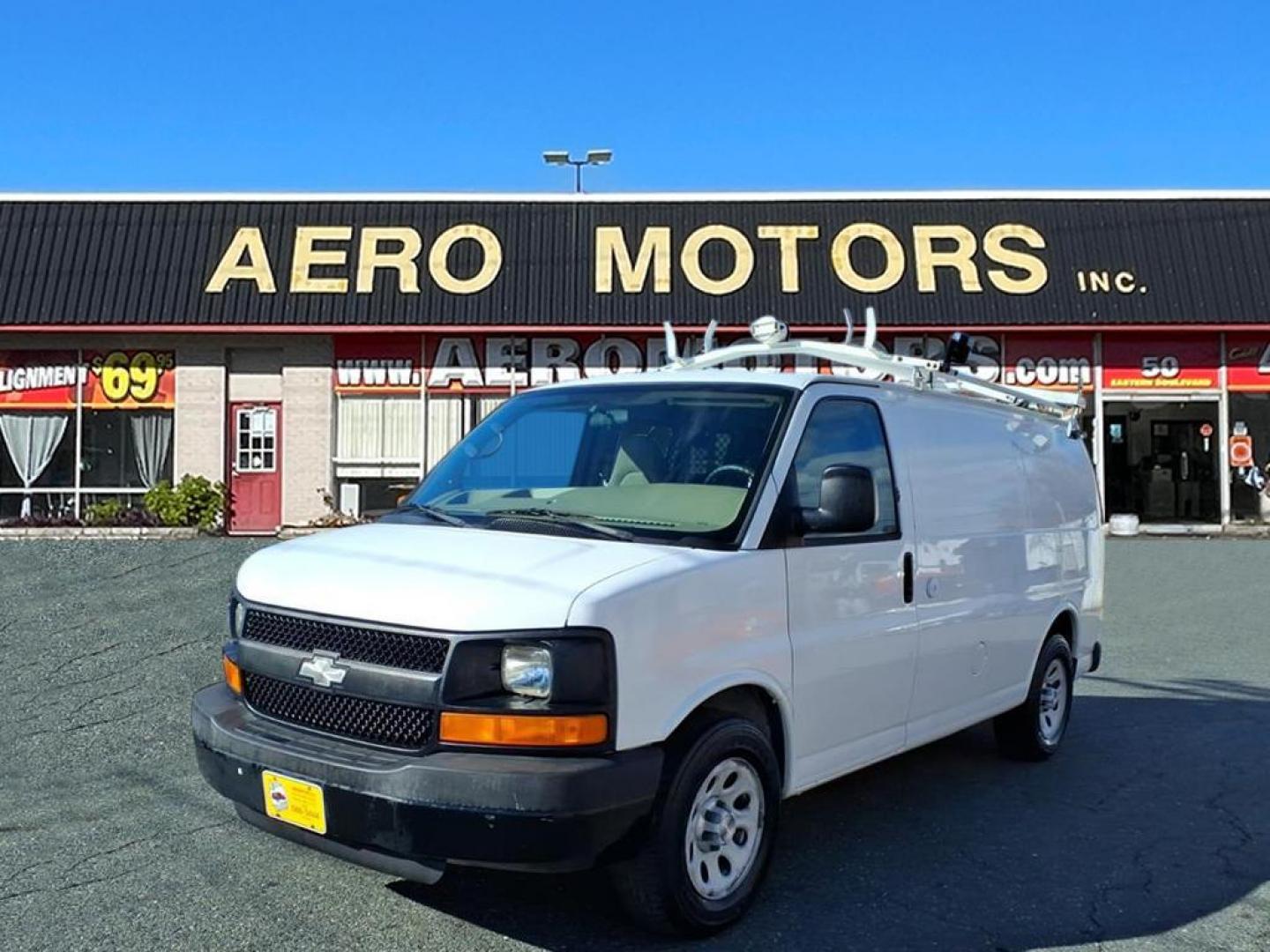2009 Summit White Chevrolet Express 1500 (1GCFG15X191) with an 4.3L 6 Cylinder Fuel Injected engine, V8 transmission, located at 50 Eastern Blvd., Essex, MD, 21221, (410) 686-3444, 39.304367, -76.484947 - Photo#0