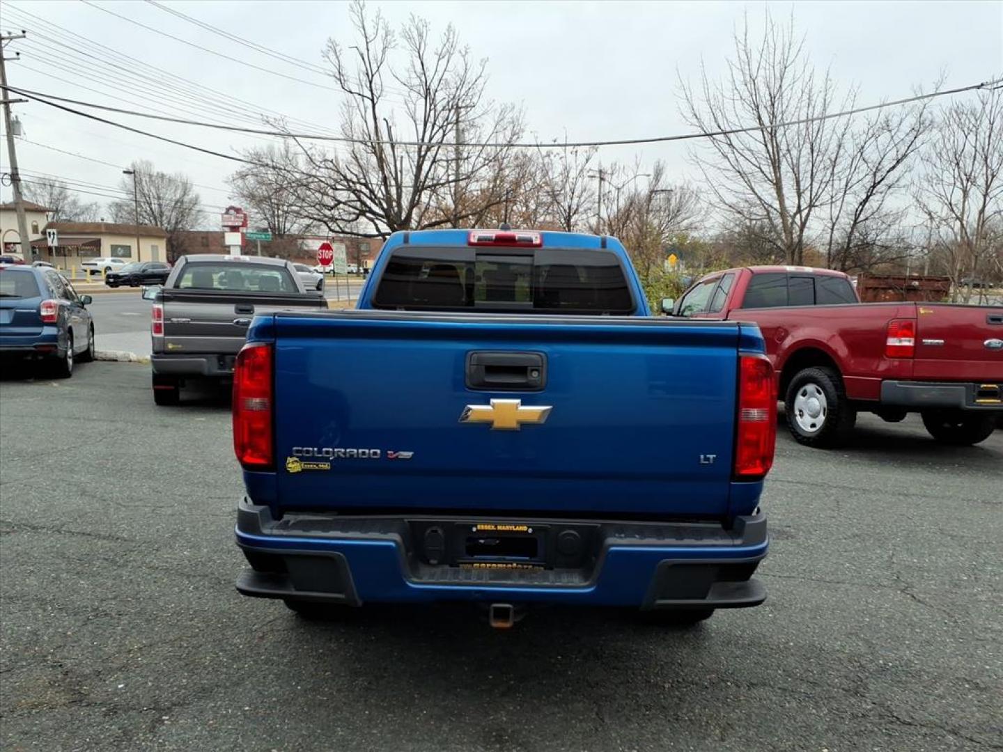 2018 Blue Chevrolet Colorado LT (1GCHTCEN2J1) with an 3.6L 6 Cylinder Fuel Injected engine, 4WD V6 transmission, located at 50 Eastern Blvd., Essex, MD, 21221, (410) 686-3444, 39.304367, -76.484947 - Photo#3