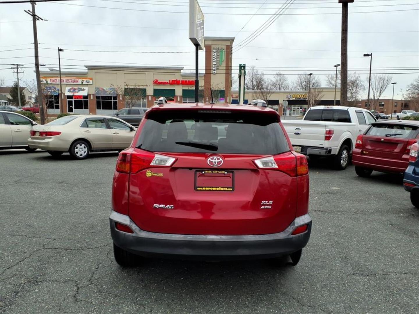 2013 Barcelona Red Metallic Toyota RAV4 XLE (JTMRFREV7DD) with an 2.5L 4 Cylinder Sequential Fuel Injection engine, Automatic transmission, located at 50 Eastern Blvd., Essex, MD, 21221, (410) 686-3444, 39.304367, -76.484947 - Photo#3