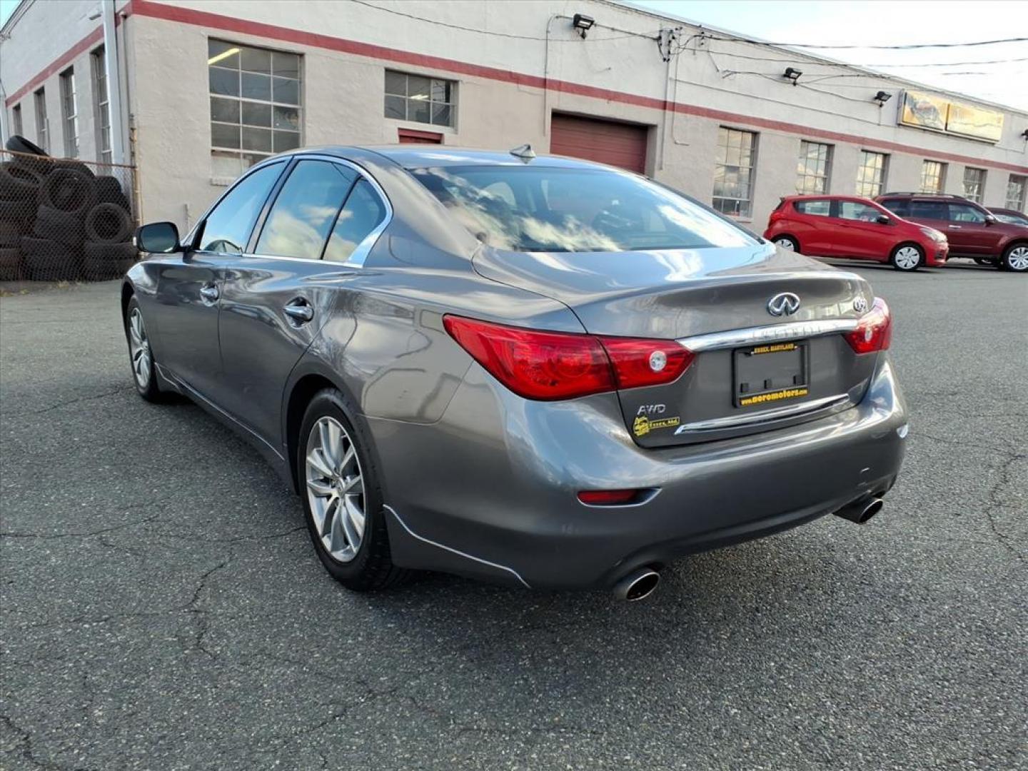 2014 Graphite Shadow INFINITI Q50 Premium (JN1BV7AR9EM) with an 3.7L 6 Cylinder Sequential-Port F.I. engine, ATV6 transmission, located at 50 Eastern Blvd., Essex, MD, 21221, (410) 686-3444, 39.304367, -76.484947 - Photo#2
