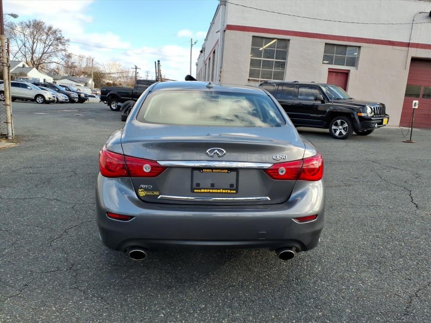 2014 Graphite Shadow INFINITI Q50 Premium (JN1BV7AR9EM) with an 3.7L 6 Cylinder Sequential-Port F.I. engine, ATV6 transmission, located at 50 Eastern Blvd., Essex, MD, 21221, (410) 686-3444, 39.304367, -76.484947 - Photo#3