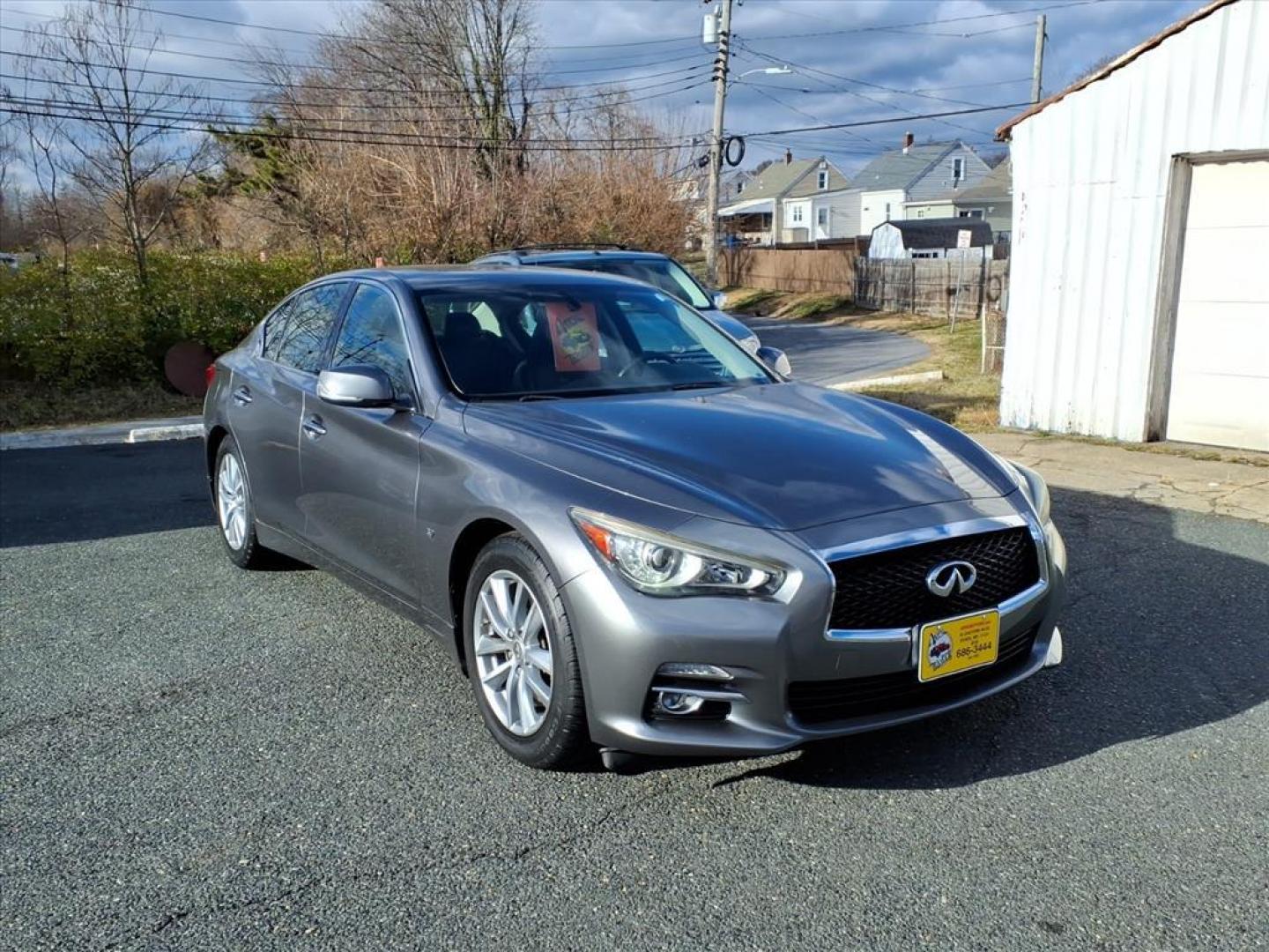 2014 Graphite Shadow INFINITI Q50 Premium (JN1BV7AR9EM) with an 3.7L 6 Cylinder Sequential-Port F.I. engine, ATV6 transmission, located at 50 Eastern Blvd., Essex, MD, 21221, (410) 686-3444, 39.304367, -76.484947 - Photo#5