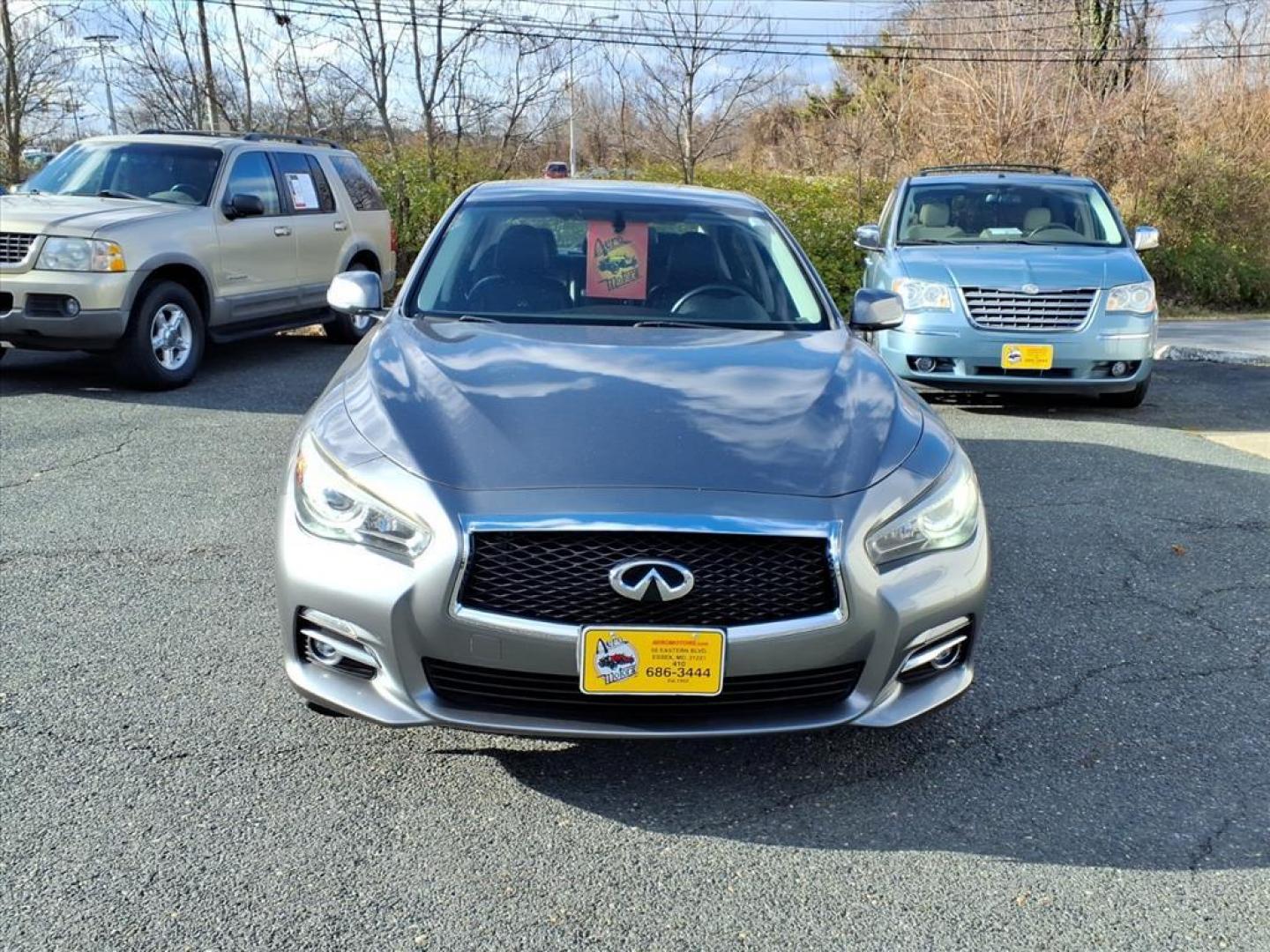 2014 Graphite Shadow INFINITI Q50 Premium (JN1BV7AR9EM) with an 3.7L 6 Cylinder Sequential-Port F.I. engine, ATV6 transmission, located at 50 Eastern Blvd., Essex, MD, 21221, (410) 686-3444, 39.304367, -76.484947 - Photo#6