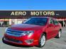 2012 Red Ford Fusion SEL (3FAHP0JA5CR) with an 2.5L 4 Cylinder Sequential-Port F.I. engine, Automatic transmission, located at 50 Eastern Blvd., Essex, MD, 21221, (410) 686-3444, 39.304367, -76.484947 - Photo#0