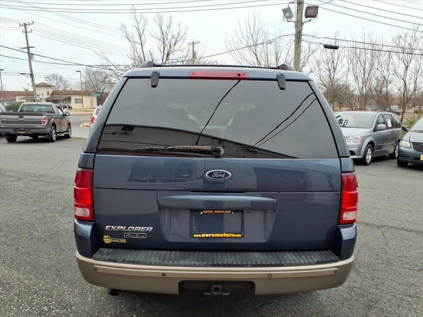 2004 Medium Wedgewood Blue Clearcoat Ford Explorer Eddie Bauer (1FMDU74K14U) with an 4.0L 6 Cylinder Fuel Injected engine, Automatic transmission, located at 50 Eastern Blvd., Essex, MD, 21221, (410) 686-3444, 39.304367, -76.484947 - Photo#3