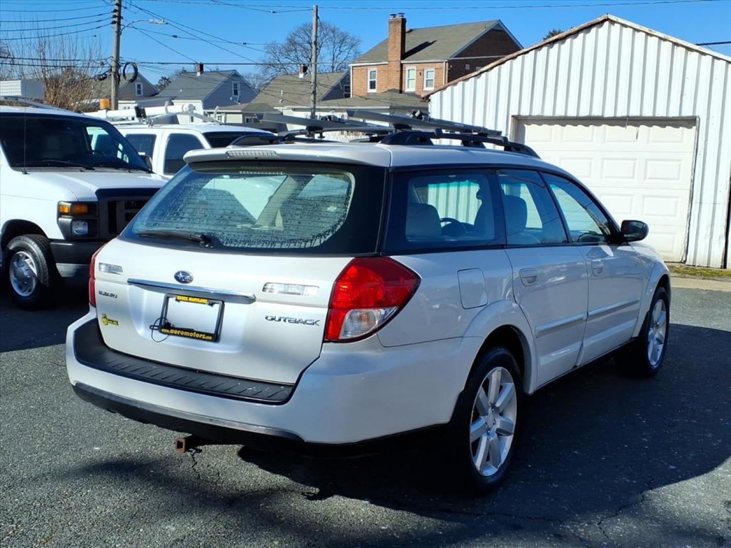 2008 Satin White Pearl Subaru Outback 2.5i Limited (4S4BP62C087) with an 2.5L 2.5L H4 170hp 170ft. lbs. Sequential-Port F.I. engine, 4-Speed Automatic with Sportshift Manual 4A transmission, located at 50 Eastern Blvd., Essex, MD, 21221, (410) 686-3444, 39.304367, -76.484947 - Photo#4