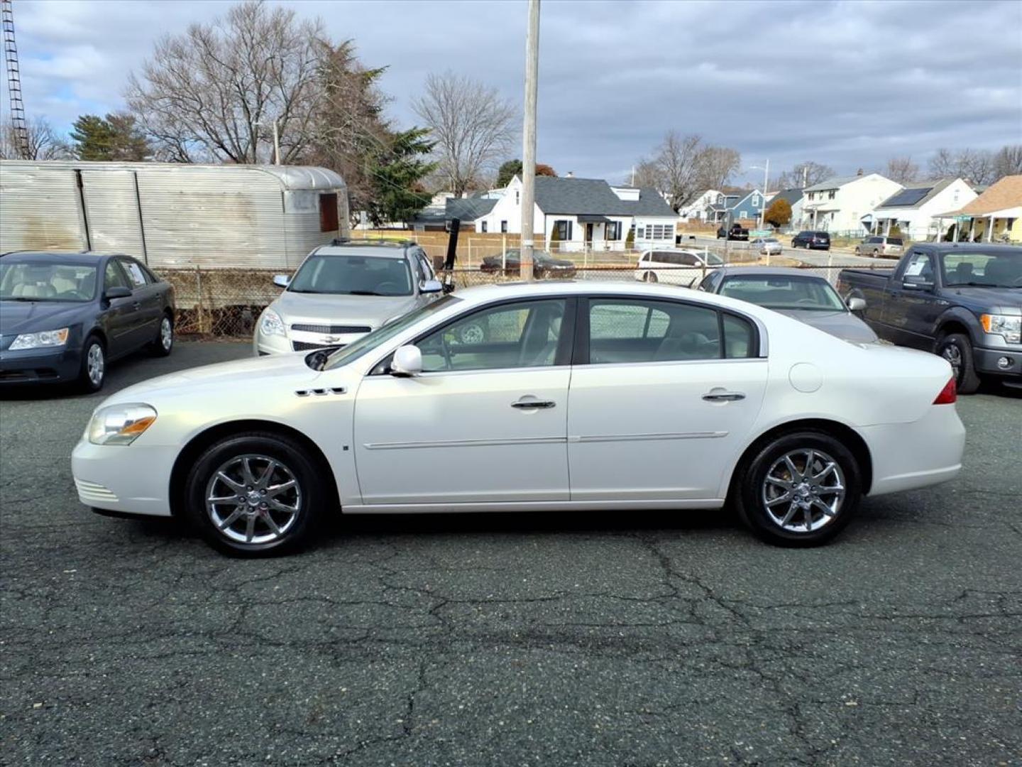 2007 White Opal Buick Lucerne CXL V6 (1G4HD57297U) with an 3.8L 6 Cylinder Sequential-Port F.I. engine, Automatic transmission, located at 50 Eastern Blvd., Essex, MD, 21221, (410) 686-3444, 39.304367, -76.484947 - Photo#1