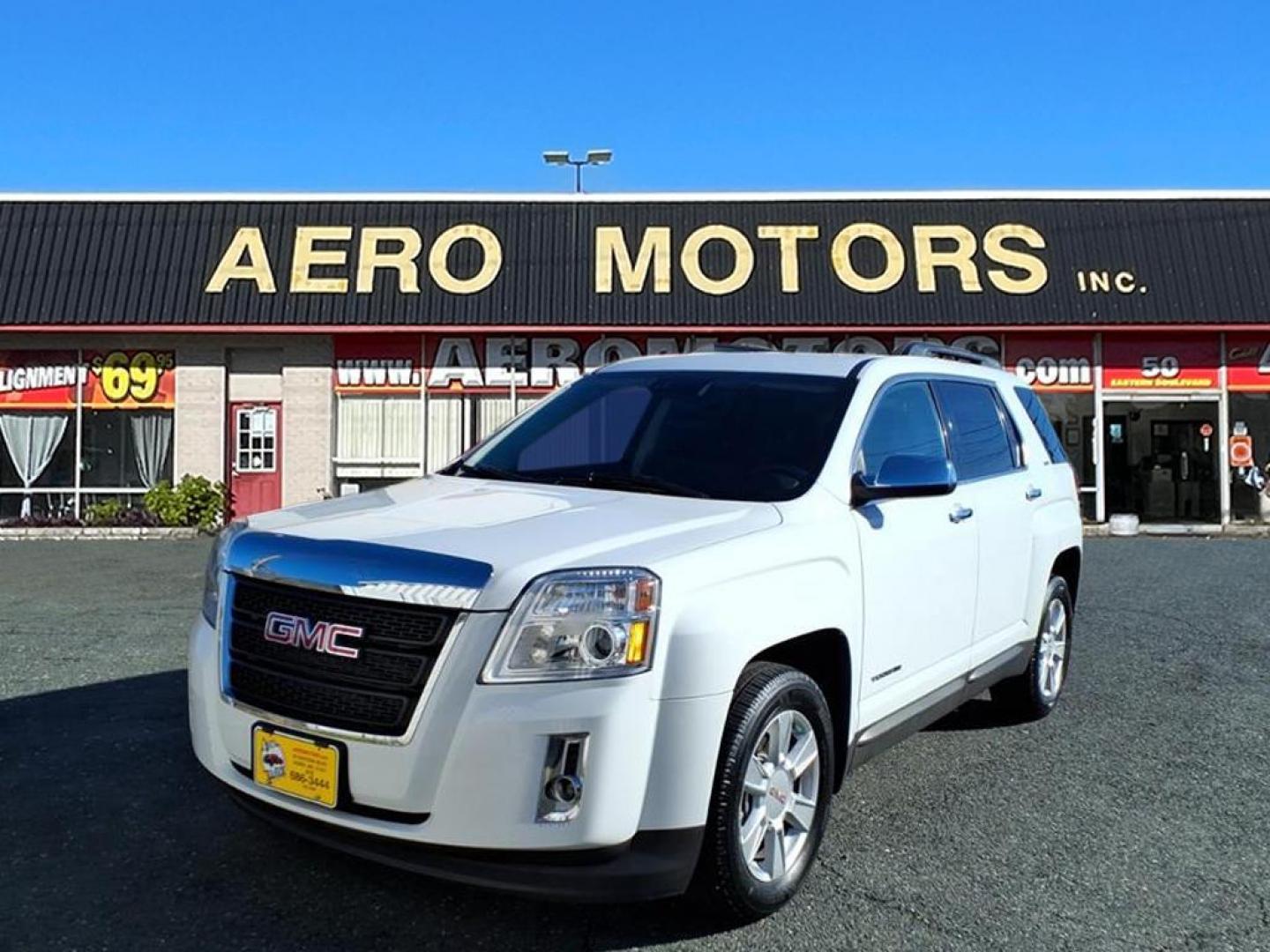 2013 Summit White GMC Terrain SLT-1 (2GKFLVE38D6) with an 3.6L 6 Cylinder Fuel Injected engine, ATAWD transmission, located at 50 Eastern Blvd., Essex, MD, 21221, (410) 686-3444, 39.304367, -76.484947 - Photo#0