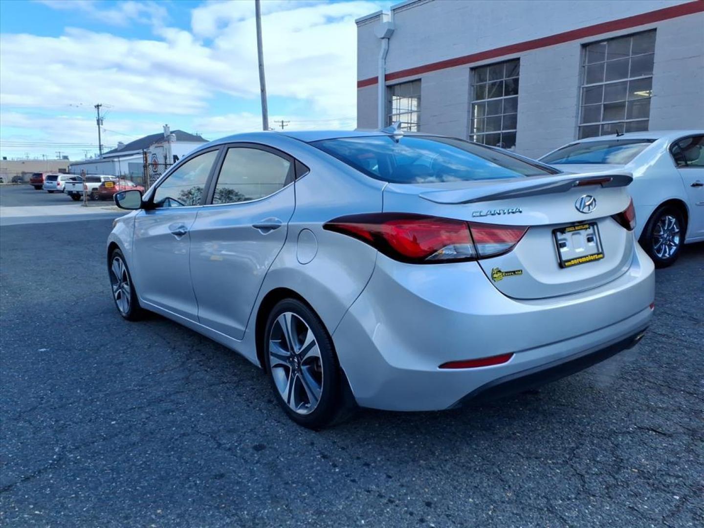 2015 Shimmering Silver Hyundai ELANTRA Sport (KMHDH4AH5FU) with an 2.0L 4 Cylinder Fuel Injected engine, Automatic transmission, located at 50 Eastern Blvd., Essex, MD, 21221, (410) 686-3444, 39.304367, -76.484947 - Photo#2