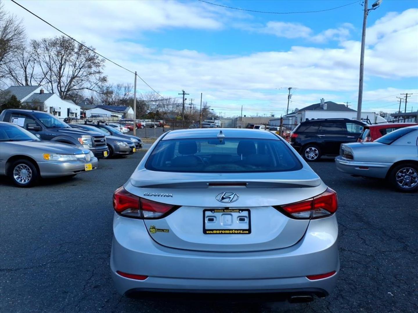 2015 Shimmering Silver Hyundai ELANTRA Sport (KMHDH4AH5FU) with an 2.0L 4 Cylinder Fuel Injected engine, Automatic transmission, located at 50 Eastern Blvd., Essex, MD, 21221, (410) 686-3444, 39.304367, -76.484947 - Photo#3