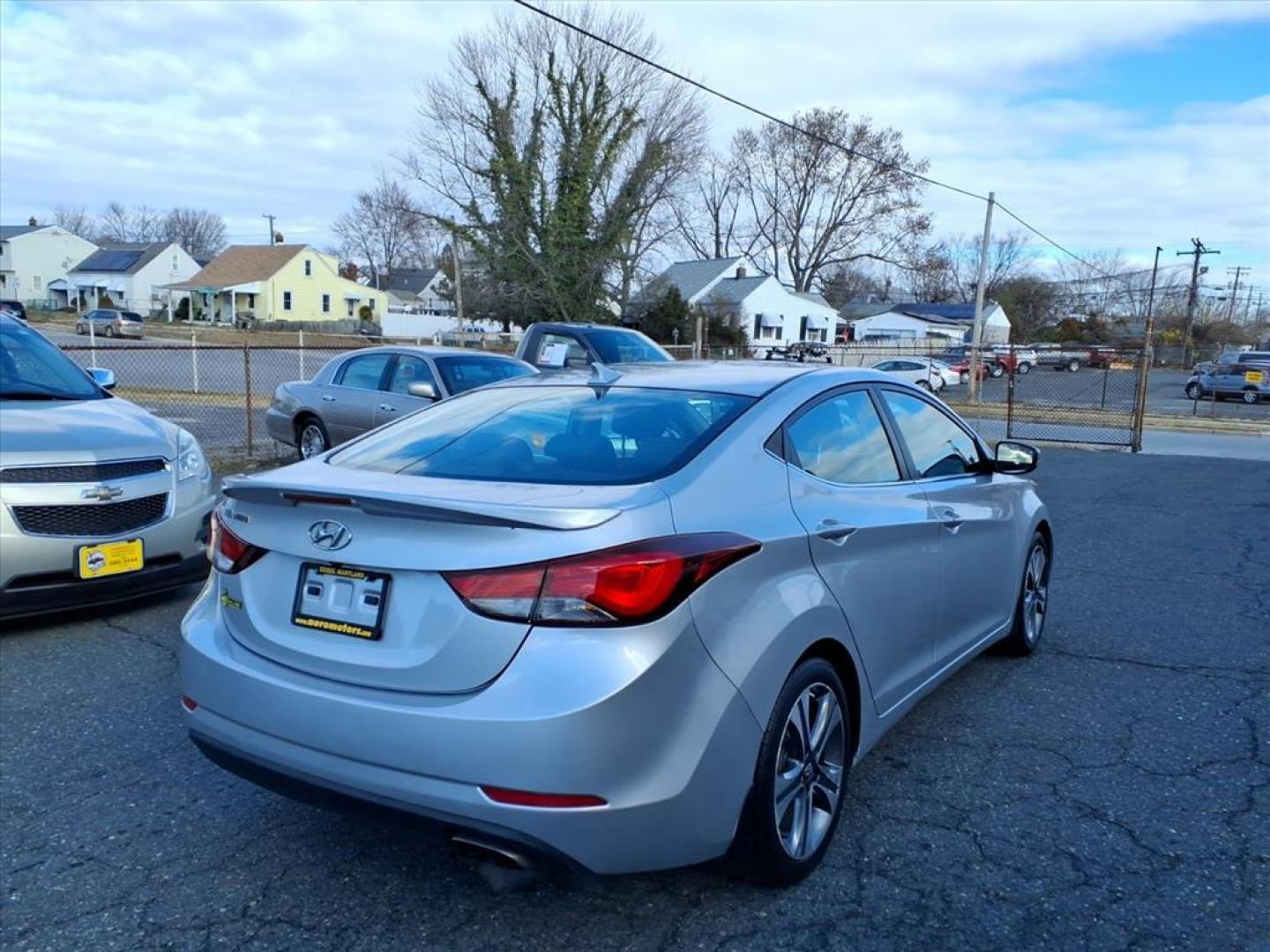 2015 Shimmering Silver Hyundai ELANTRA Sport (KMHDH4AH5FU) with an 2.0L 4 Cylinder Fuel Injected engine, Automatic transmission, located at 50 Eastern Blvd., Essex, MD, 21221, (410) 686-3444, 39.304367, -76.484947 - Photo#4