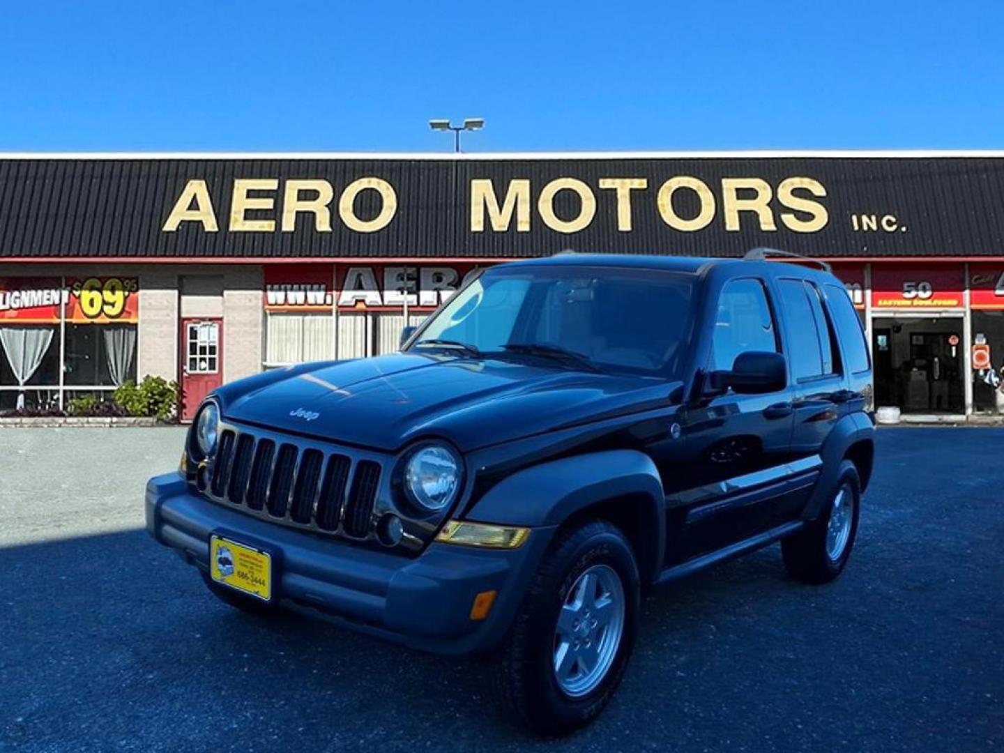 2005 Black Clearcoat Jeep Liberty Sport (1J4GL48K75W) with an 3.7L 6 Cylinder Fuel Injected engine, Automatic transmission, located at 50 Eastern Blvd., Essex, MD, 21221, (410) 686-3444, 39.304367, -76.484947 - Photo#0