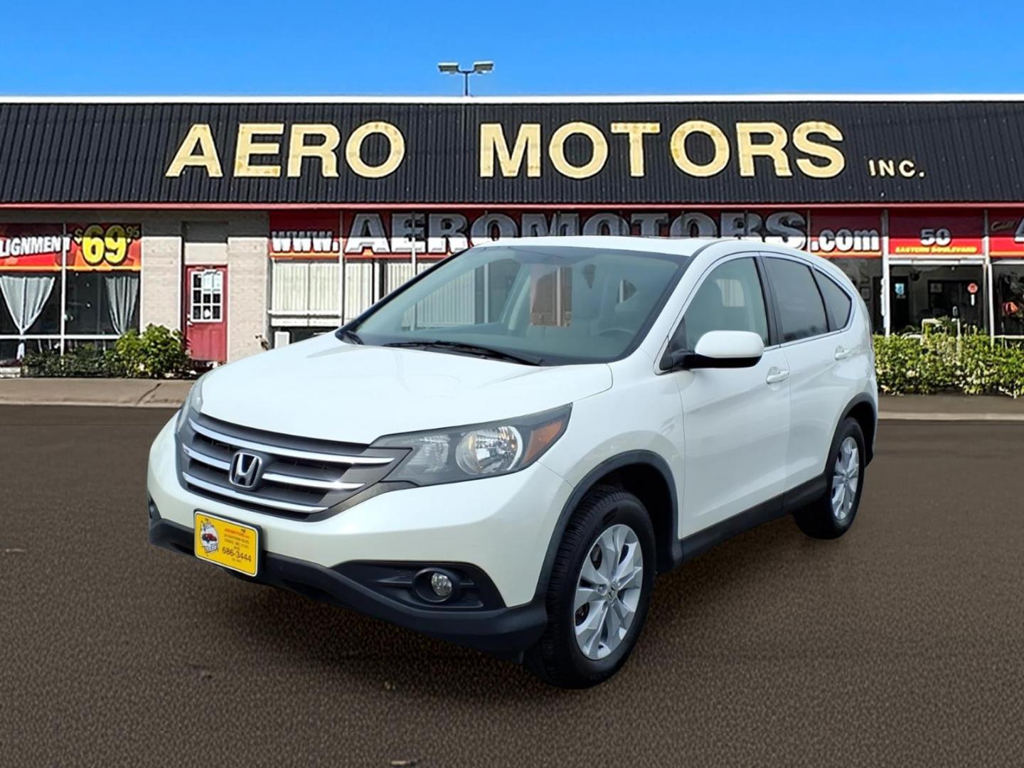 2014 White Diamond Pearl Honda CR-V EX (5J6RM4H55EL) with an 2.4L 2.4L I4 185hp 163ft. lbs. Sequential-Port F.I. engine, 5-Speed Automatic transmission, located at 50 Eastern Blvd., Essex, MD, 21221, (410) 686-3444, 39.304367, -76.484947 - Photo#0