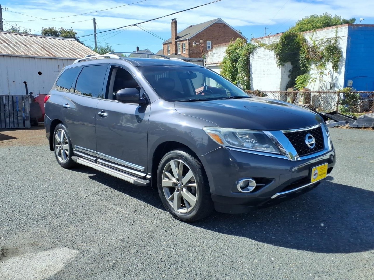 2013 Dark Slate Nissan Pathfinder Platinum (5N1AR2MM4DC) with an 3.5L 3.5L V6 260hp 240ft. lbs. Sequential-Port F.I. engine, CVT transmission, located at 50 Eastern Blvd., Essex, MD, 21221, (410) 686-3444, 39.304367, -76.484947- Photo#6
