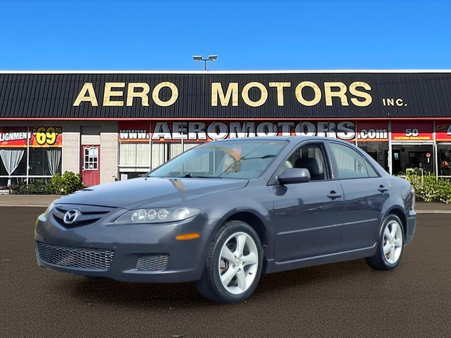2007 Gray Mazda Mazda6 i Sport (1YVHP80C975) with an 2.3L 2.3L I4 156hp 154ft. lbs. Not Specified engine, 5-Speed Shiftable Automatic transmission, located at 50 Eastern Blvd., Essex, MD, 21221, (410) 686-3444, 39.304367, -76.484947 - Photo#0