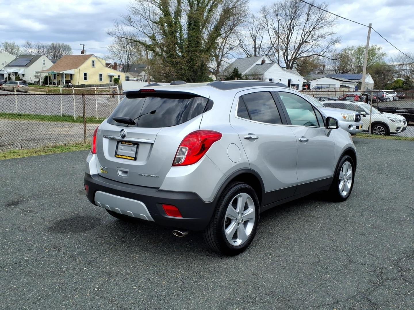 2016 Silver Buick Encore Leather (KL4CJCSB3GB) with an 1.4L Ecotec 1.4L Turbo I4 138hp 148ft. lbs. Sequential-Port F.I. engine, 6-Speed Automatic w/Driver Shift Control transmission, located at 50 Eastern Blvd., Essex, MD, 21221, (410) 686-3444, 39.304367, -76.484947 - Photo#4