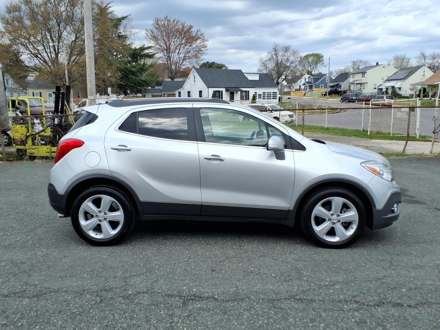 2016 Silver Buick Encore Leather (KL4CJCSB3GB) with an 1.4L Ecotec 1.4L Turbo I4 138hp 148ft. lbs. Sequential-Port F.I. engine, 6-Speed Automatic w/Driver Shift Control transmission, located at 50 Eastern Blvd., Essex, MD, 21221, (410) 686-3444, 39.304367, -76.484947 - Photo#5