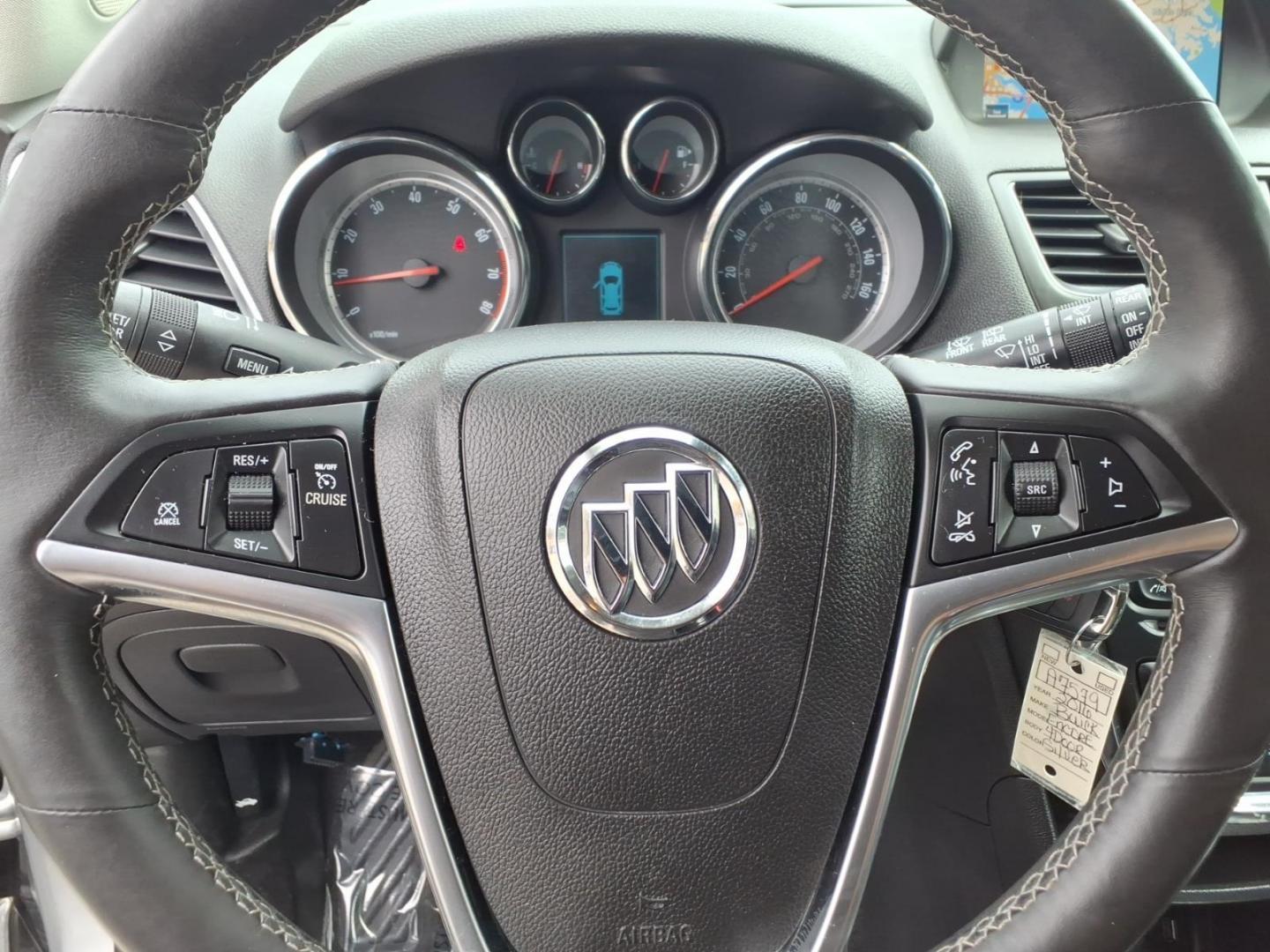 2016 Silver Buick Encore Leather (KL4CJCSB3GB) with an 1.4L Ecotec 1.4L Turbo I4 138hp 148ft. lbs. Sequential-Port F.I. engine, 6-Speed Automatic w/Driver Shift Control transmission, located at 50 Eastern Blvd., Essex, MD, 21221, (410) 686-3444, 39.304367, -76.484947 - Photo#17