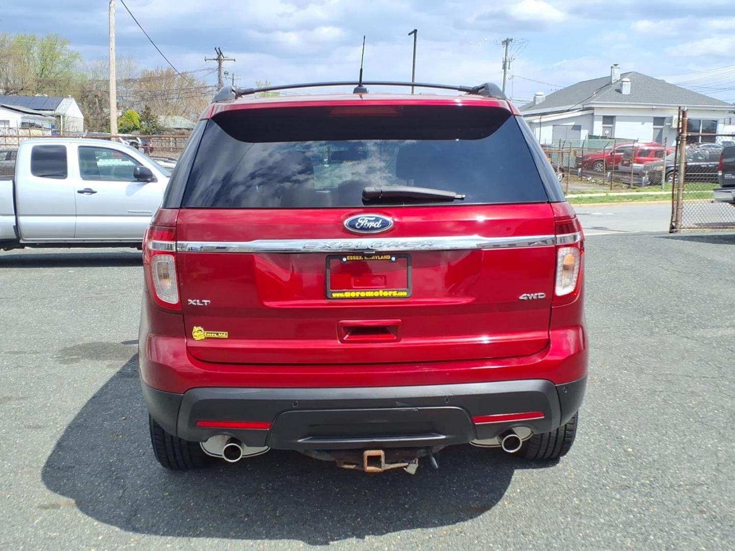 2014 Red Ford Explorer XLT (1FM5K8D88EG) with an 3.5L 3.5L V6 290hp 255ft. lbs. Sequential-Port F.I. engine, 6-Speed Shiftable Automatic transmission, located at 50 Eastern Blvd., Essex, MD, 21221, (410) 686-3444, 39.304367, -76.484947 - Photo#3