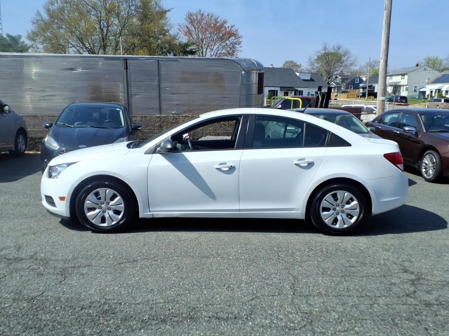 2014 White Chevrolet Cruze LS Auto (1G1PA5SH9E7) with an 1.8L 4 Cylinder Sequential-Port F.I. engine, 4CYL transmission, located at 50 Eastern Blvd., Essex, MD, 21221, (410) 686-3444, 39.304367, -76.484947 - Photo#1