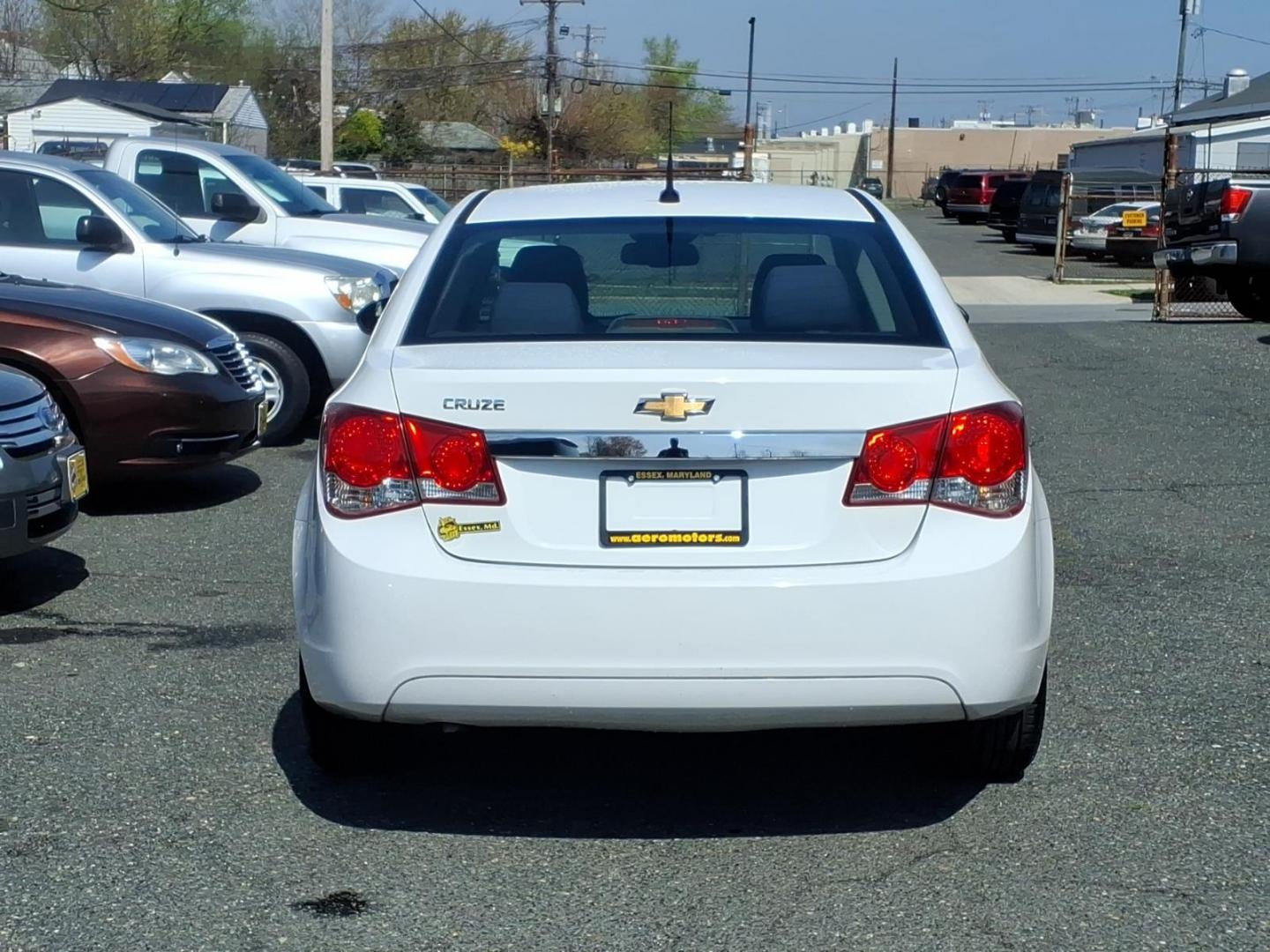 2014 White Chevrolet Cruze LS Auto (1G1PA5SH9E7) with an 1.8L 4 Cylinder Sequential-Port F.I. engine, 4CYL transmission, located at 50 Eastern Blvd., Essex, MD, 21221, (410) 686-3444, 39.304367, -76.484947 - Photo#3