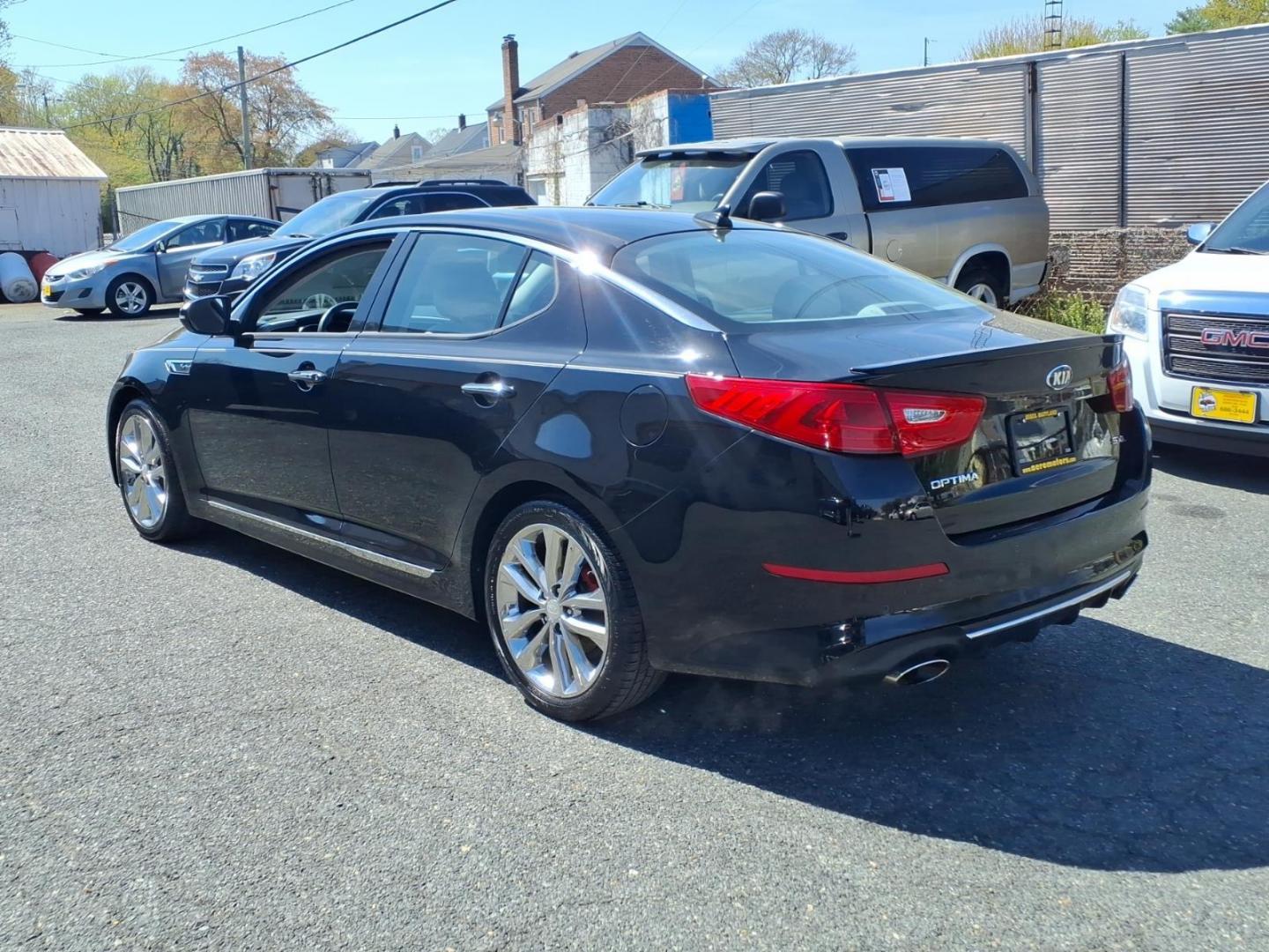 2014 Black Kia Optima SXL Turbo (5XXGR4A66EG) with an 2.0L 2.0L Turbo I4 274hp 269ft. lbs. Turbocharged engine, 6-Speed Automatic Sportmatic transmission, located at 50 Eastern Blvd., Essex, MD, 21221, (410) 686-3444, 39.304367, -76.484947 - Photo#2