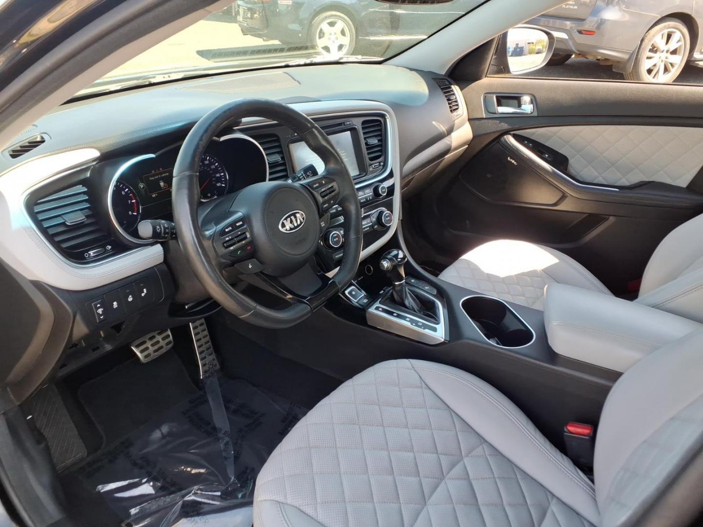 2014 Black Kia Optima SXL Turbo (5XXGR4A66EG) with an 2.0L 2.0L Turbo I4 274hp 269ft. lbs. Turbocharged engine, 6-Speed Automatic Sportmatic transmission, located at 50 Eastern Blvd., Essex, MD, 21221, (410) 686-3444, 39.304367, -76.484947 - Photo#7