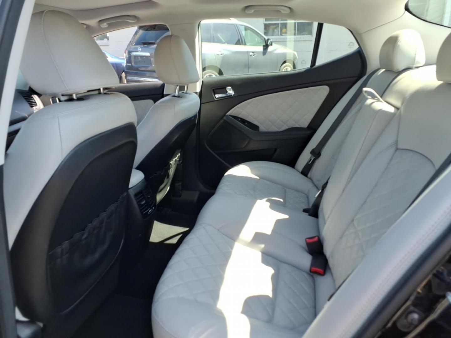2014 Black Kia Optima SXL Turbo (5XXGR4A66EG) with an 2.0L 2.0L Turbo I4 274hp 269ft. lbs. Turbocharged engine, 6-Speed Automatic Sportmatic transmission, located at 50 Eastern Blvd., Essex, MD, 21221, (410) 686-3444, 39.304367, -76.484947 - Photo#11