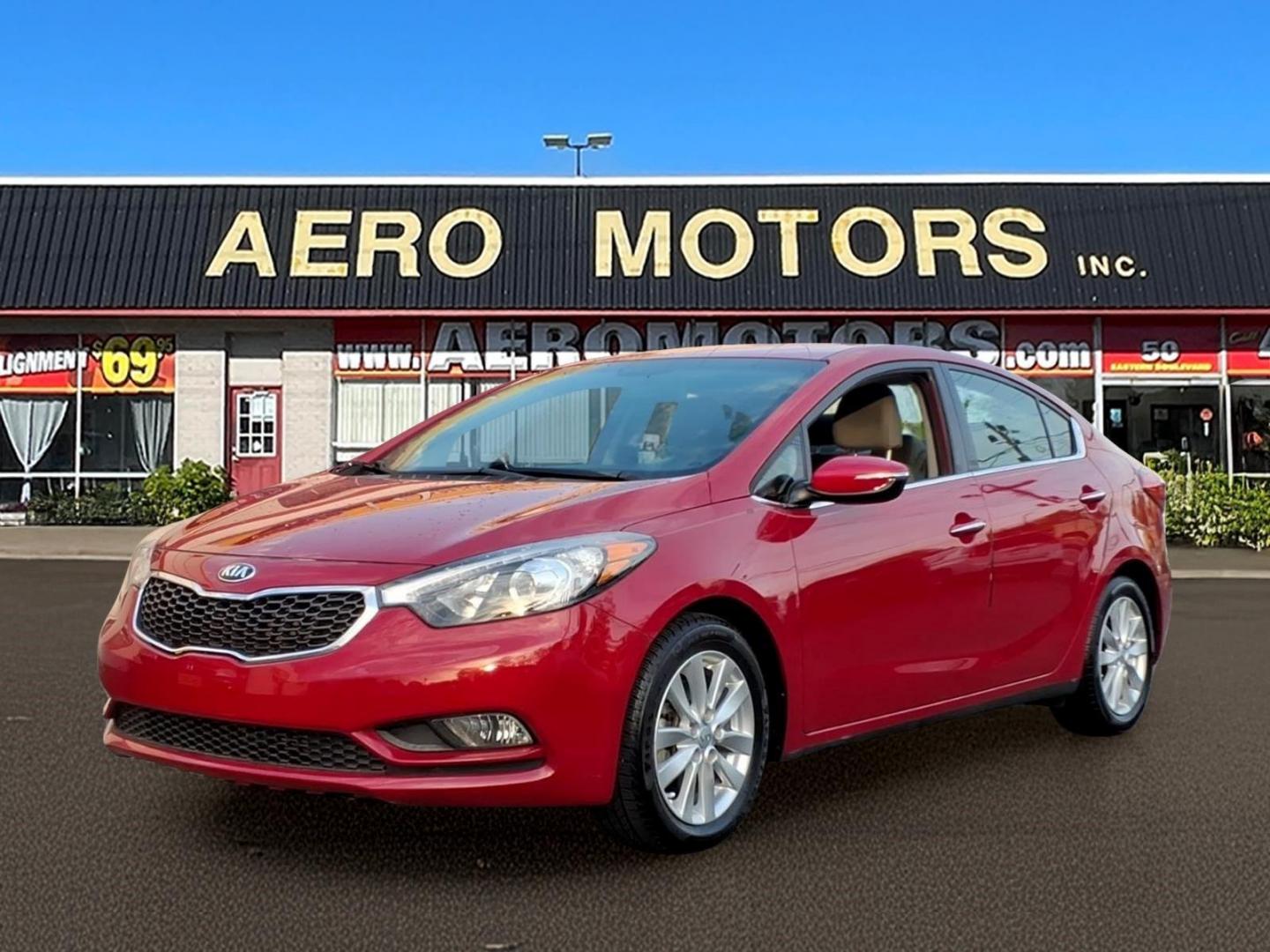 2015 Red Kia Forte EX (KNAFX4A8XF5) with an 2.0L 4 Cylinder Fuel Injected engine, 4CYL transmission, located at 50 Eastern Blvd., Essex, MD, 21221, (410) 686-3444, 39.304367, -76.484947 - Photo#0