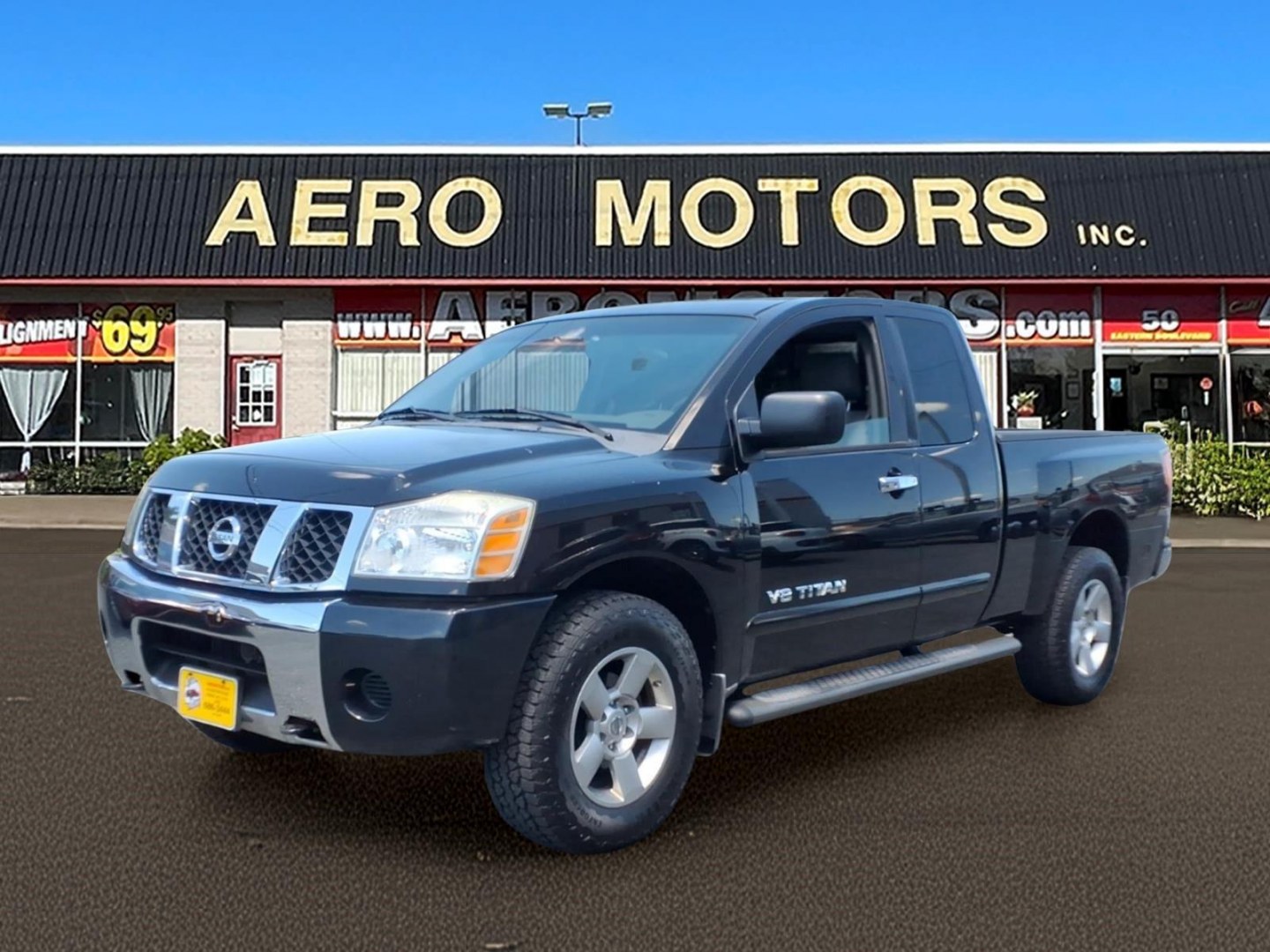 2006 Black Nissan Titan SE (1N6AA06B26N) with an 5.6L 5.6L V8 305hp 379ft. lbs. Fuel Injected engine, 5-Speed Shiftable Automatic transmission, located at 50 Eastern Blvd., Essex, MD, 21221, (410) 686-3444, 39.304367, -76.484947- Photo#0