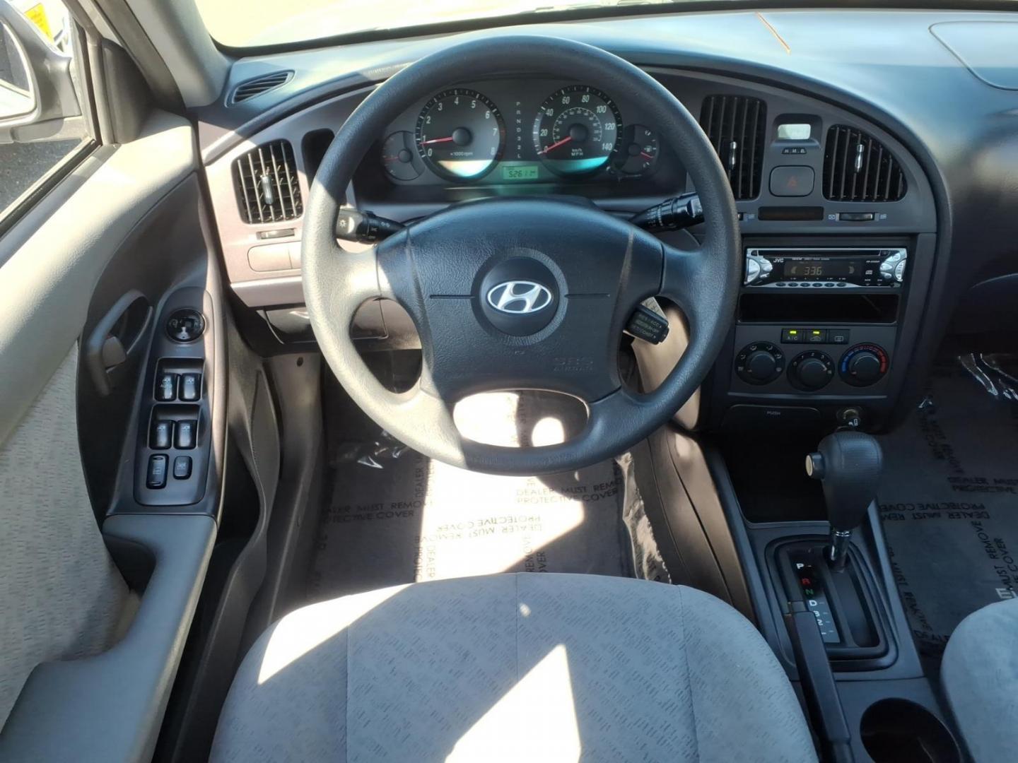 2004 Gray Hyundai ELANTRA (KMHDN46D34U) with an 2.0L 4 Cylinder Fuel Injected engine, Automatic transmission, located at 50 Eastern Blvd., Essex, MD, 21221, (410) 686-3444, 39.304367, -76.484947 - Photo#13