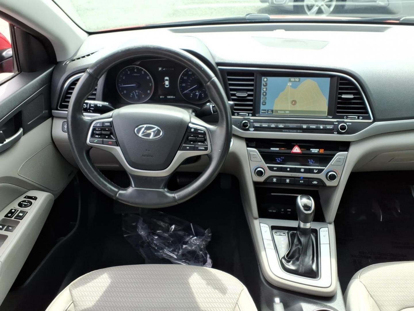 2017 Scarlet Red Hyundai ELANTRA Limited (5NPD84LF6HH) with an 2.0L 4 Cylinder Sequential-Port F.I. engine, 4CYL transmission, located at 50 Eastern Blvd., Essex, MD, 21221, (410) 686-3444, 39.304367, -76.484947 - Photo#14