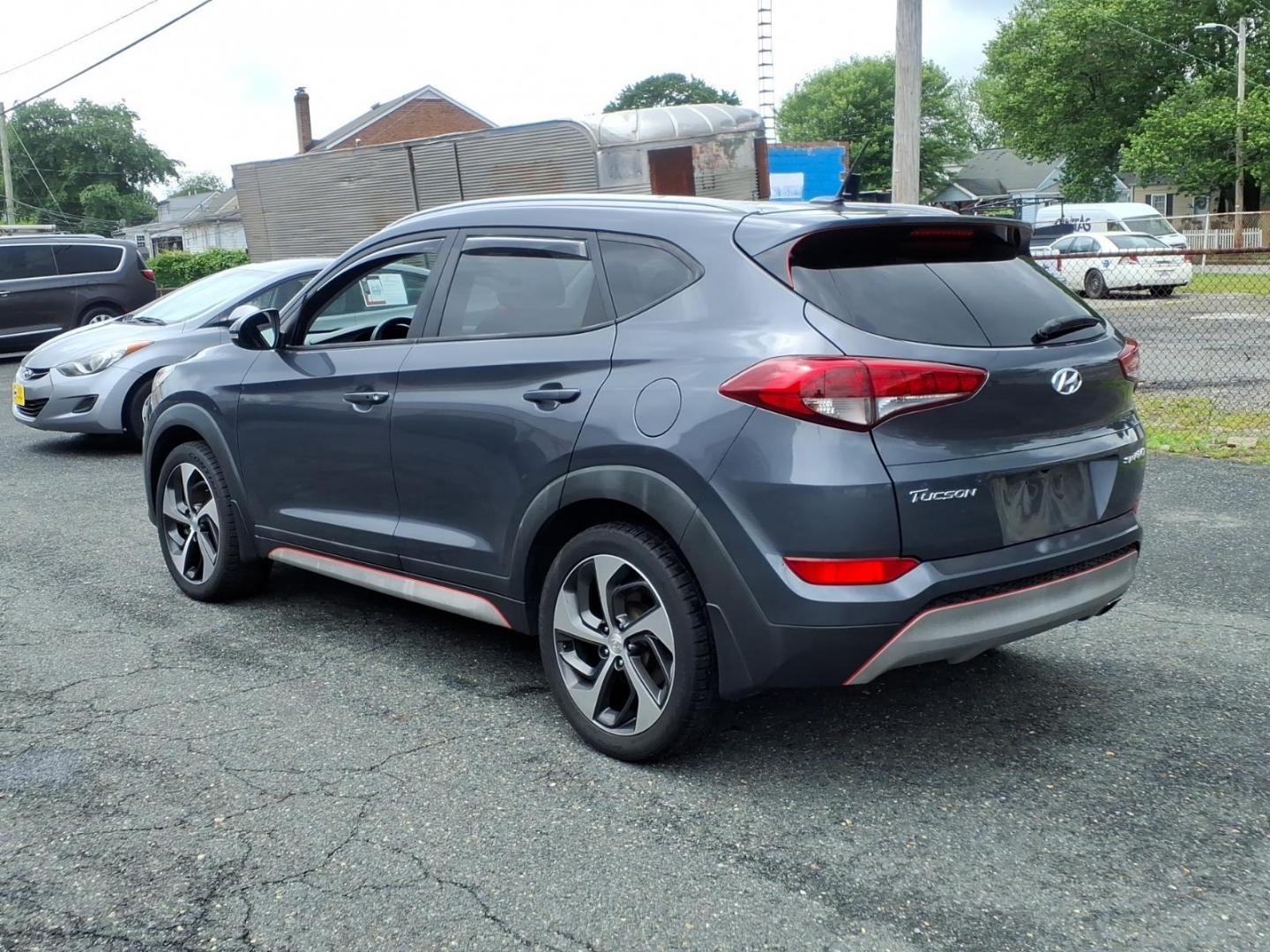 2017 Coliseum Gray Hyundai TUCSON Sport (KM8J33A22HU) with an 1.6L 4 Cylinder Turbocharged engine, Automatic transmission, located at 50 Eastern Blvd., Essex, MD, 21221, (410) 686-3444, 39.304367, -76.484947 - Photo#2