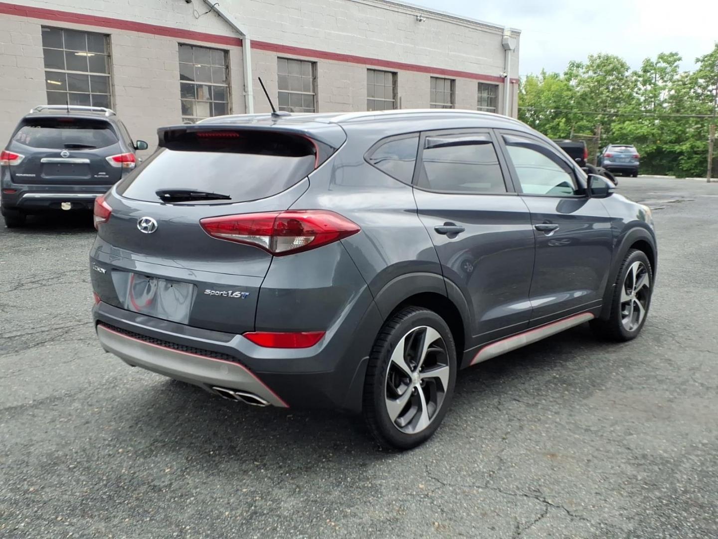 2017 Coliseum Gray Hyundai TUCSON Sport (KM8J33A22HU) with an 1.6L 4 Cylinder Turbocharged engine, Automatic transmission, located at 50 Eastern Blvd., Essex, MD, 21221, (410) 686-3444, 39.304367, -76.484947 - Photo#3