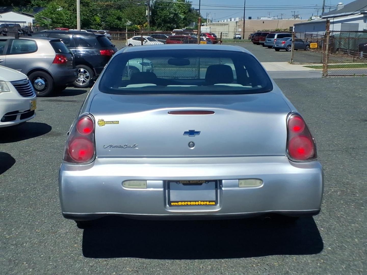 2003 Silver Chevrolet Monte Carlo LS (2G1WW12E639) with an 3.4L 6 Cylinder Sequential-Port F.I. engine, Automatic transmission, located at 50 Eastern Blvd., Essex, MD, 21221, (410) 686-3444, 39.304367, -76.484947 - Photo#3