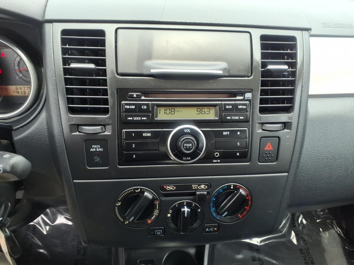 2010 Black Nissan Versa 1.8 S (3N1BC1CP2AL) with an 1.8L 1.8L I4 122hp 127ft. lbs. Sequential-Port F.I. engine, 4-Speed Automatic transmission, located at 50 Eastern Blvd., Essex, MD, 21221, (410) 686-3444, 39.304367, -76.484947 - Photo#16