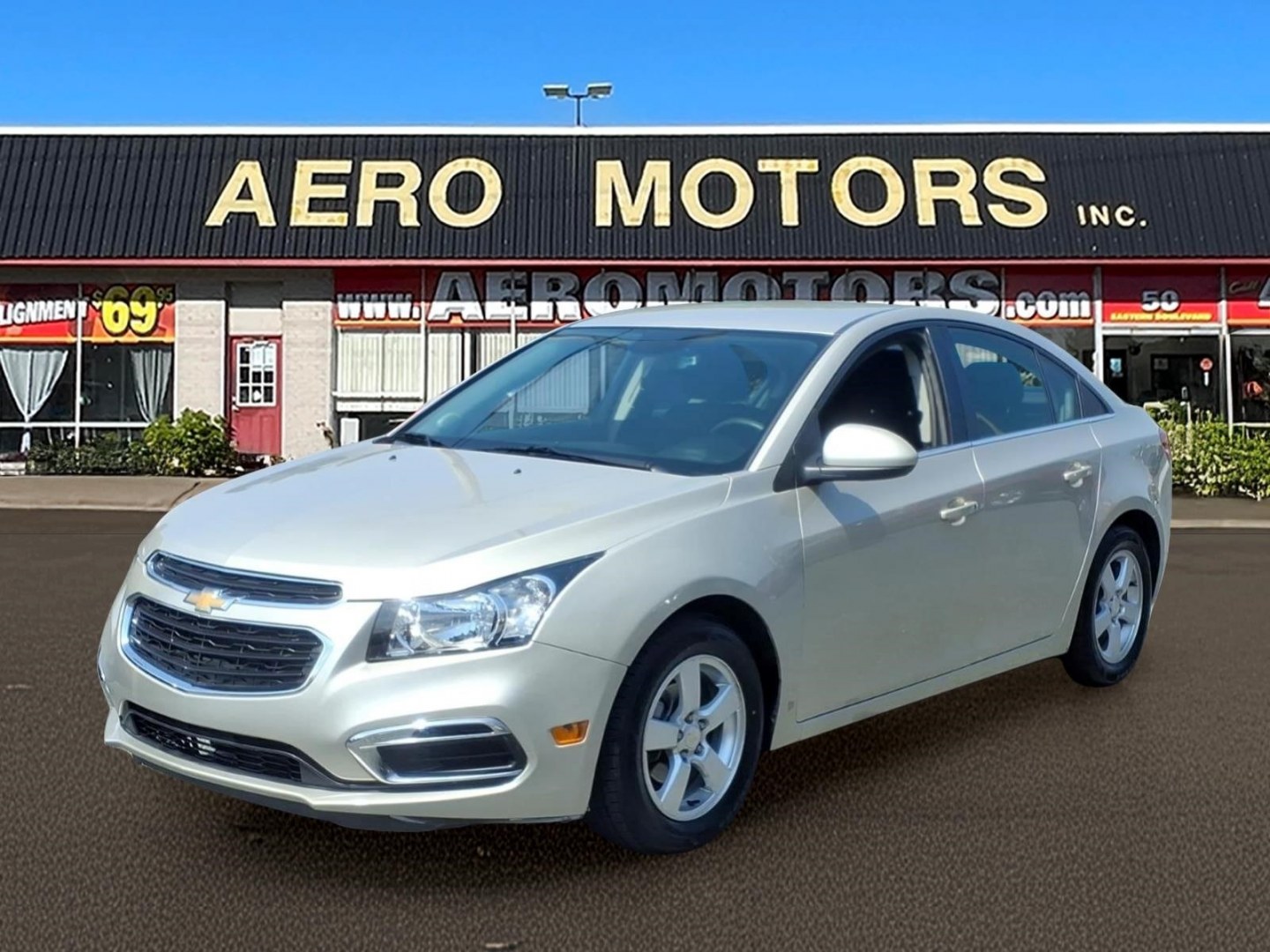 2015 Gold Chevrolet Cruze 1LT Auto (1G1PC5SB2F7) with an 1.4L 4 Cylinder Sequential-Port F.I. engine, Automatic transmission, located at 50 Eastern Blvd., Essex, MD, 21221, (410) 686-3444, 39.304367, -76.484947- Photo#0