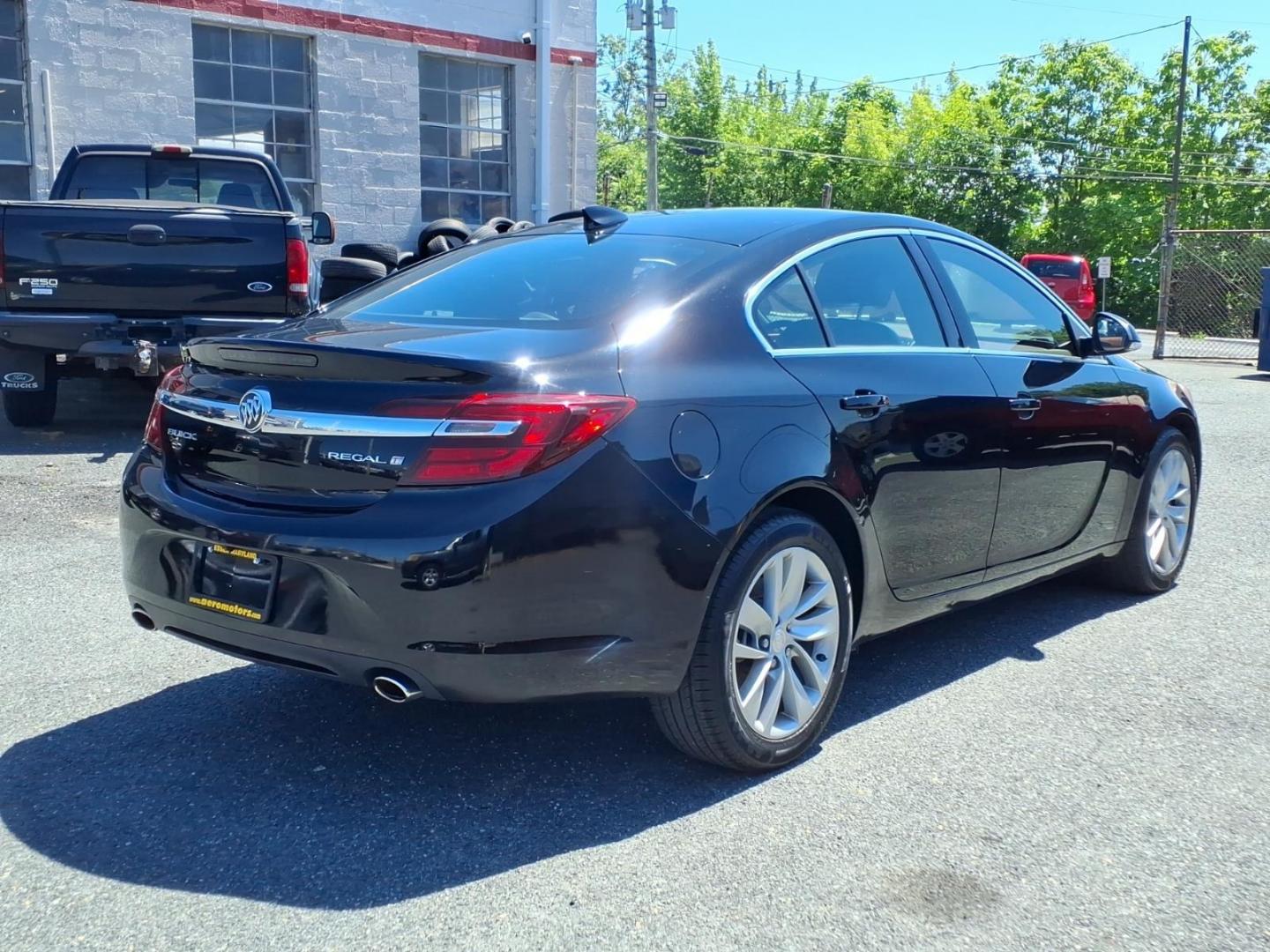 2015 Black Buick Regal Base (2G4GK5EX6F9) with an 2.0L 4 Cylinder Turbocharged engine, Automatic transmission, located at 50 Eastern Blvd., Essex, MD, 21221, (410) 686-3444, 39.304367, -76.484947- Photo#3