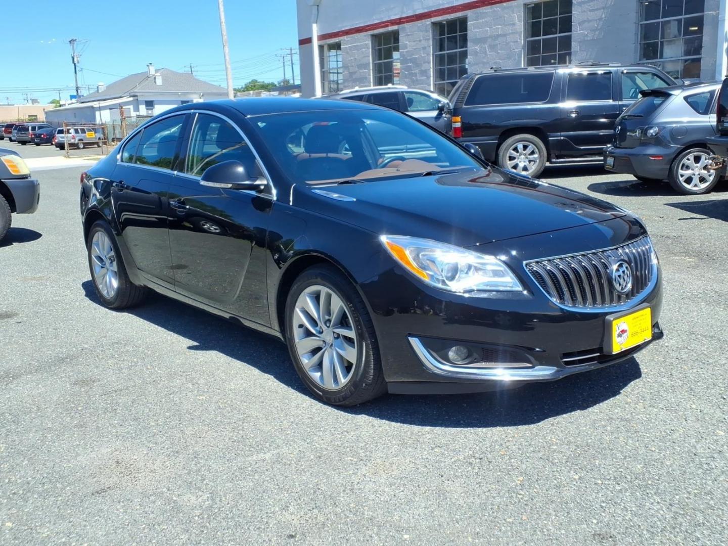 2015 Black Buick Regal Base (2G4GK5EX6F9) with an 2.0L 4 Cylinder Turbocharged engine, Automatic transmission, located at 50 Eastern Blvd., Essex, MD, 21221, (410) 686-3444, 39.304367, -76.484947- Photo#5