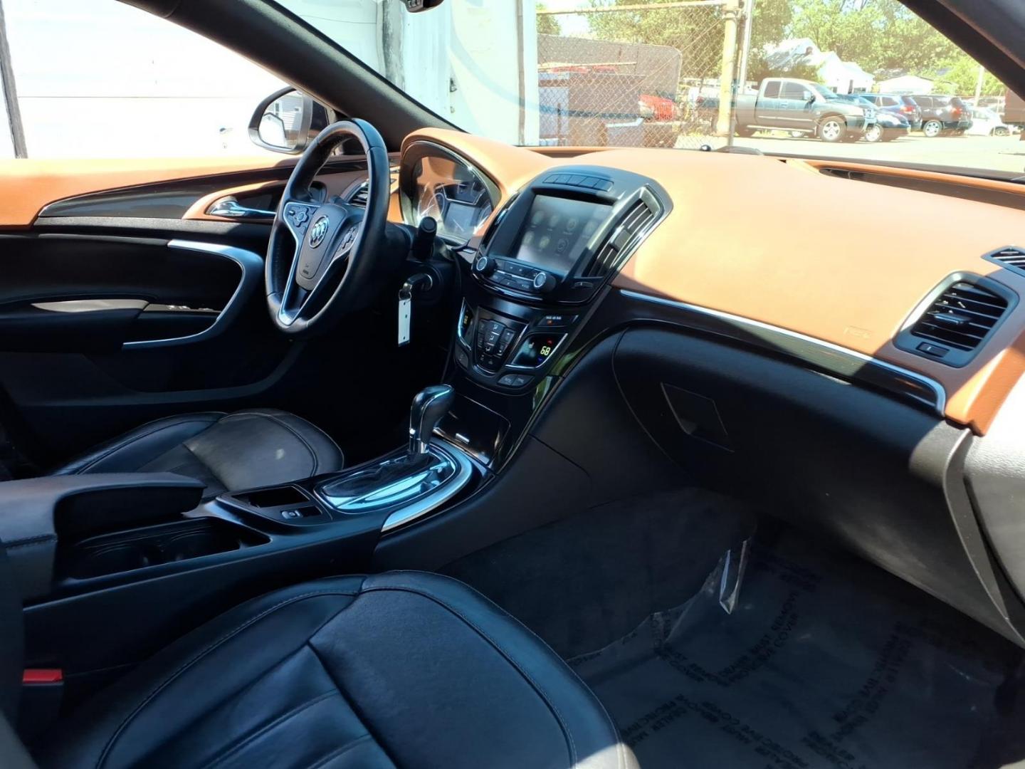 2015 Black Buick Regal Base (2G4GK5EX6F9) with an 2.0L 4 Cylinder Turbocharged engine, Automatic transmission, located at 50 Eastern Blvd., Essex, MD, 21221, (410) 686-3444, 39.304367, -76.484947- Photo#14