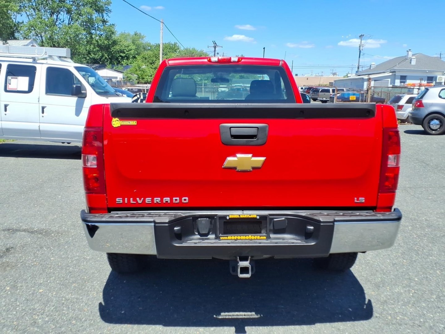 2011 Red Chevrolet Silverado 1500 LS (1GCNKPE04BZ) with an 5.3L 8 Cylinder Sequential-Port F.I. engine, Automatic transmission, located at 50 Eastern Blvd., Essex, MD, 21221, (410) 686-3444, 39.304367, -76.484947- Photo#3