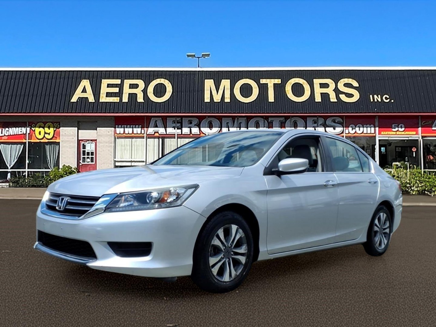 2015 Silver Honda Accord LX (1HGCR2F3XFA) with an 2.4L 4 Cylinder Fuel Injected engine, Automatic transmission, located at 50 Eastern Blvd., Essex, MD, 21221, (410) 686-3444, 39.304367, -76.484947- Photo#0